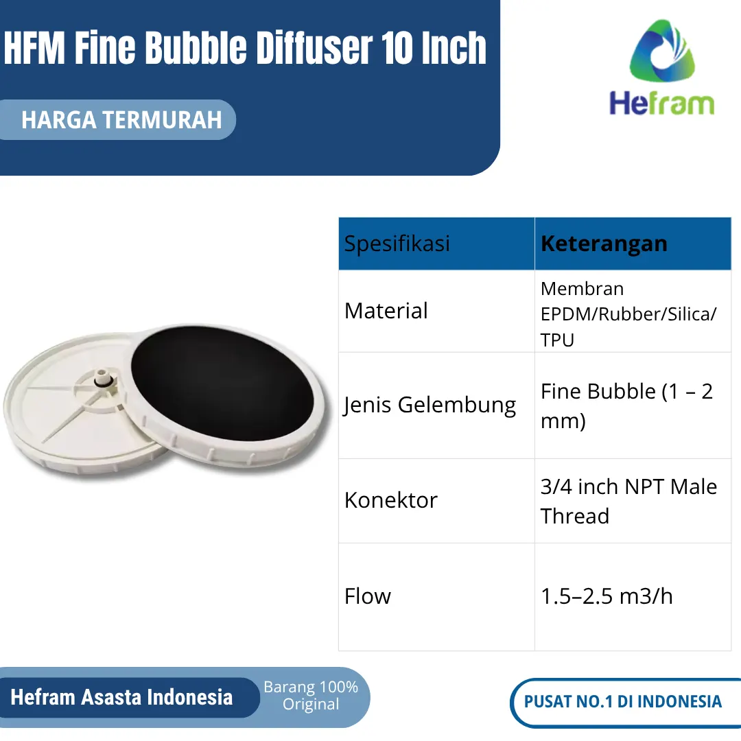 Fine Bubble Diffuser HFM 10 Inch